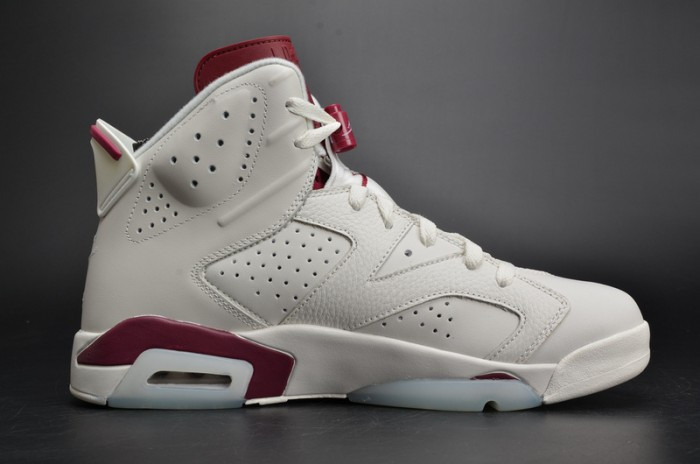 Air Jordan 6 Retro “Maroon” white 384664-116