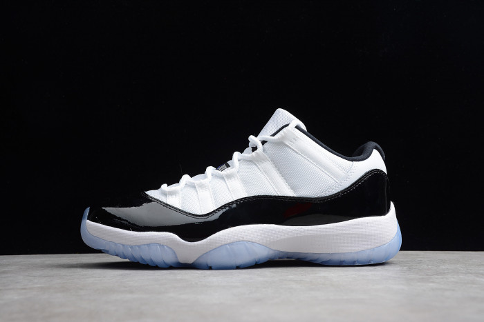 Air Jordan 11 Retro Low "Concord" Black/ White mens 528895-153