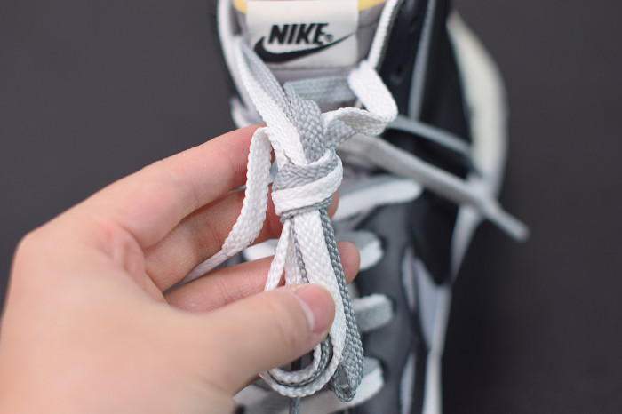SACAI X NIKE BLAZER MID BLACK GREY BV0072-002