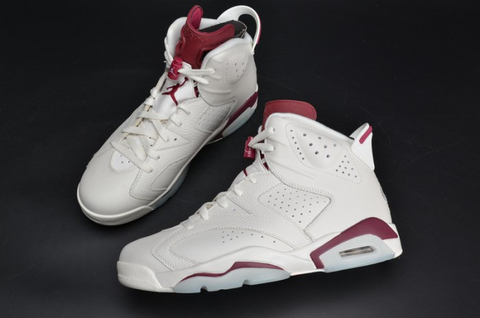 Air Jordan 6 Retro “Maroon” white 384664-116