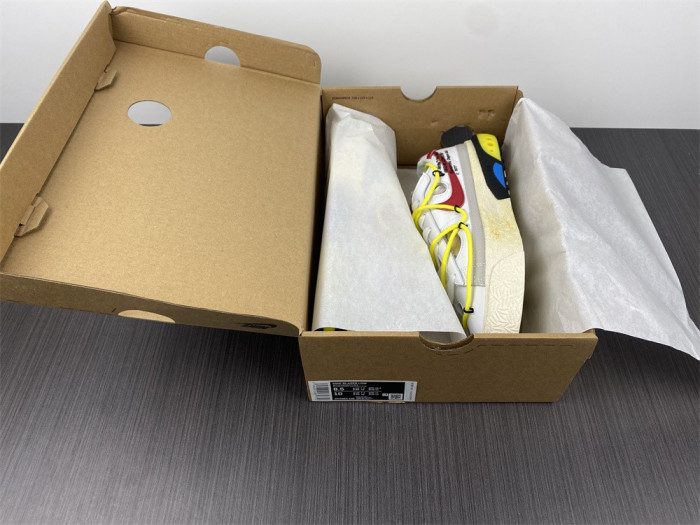 Off-White x Nike Blazer Low "White/University Red" DH7863-100